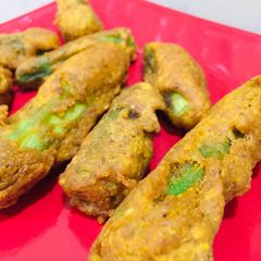 A picture of Bhindi Fritters.