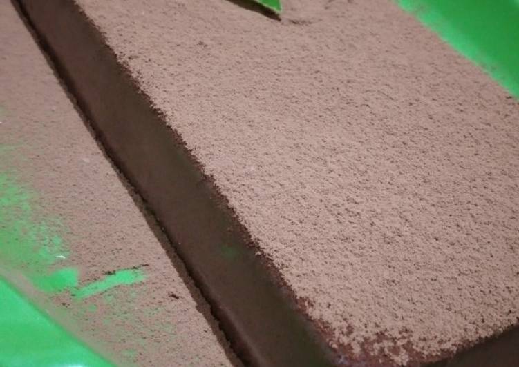 Puding brownis coklat