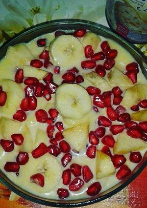 A picture of Fruit custard.
