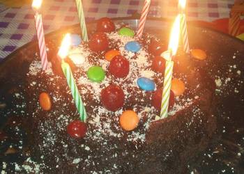 How To Serving Recipe Choco cake Delicious Steady