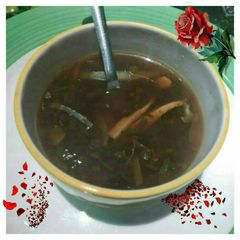 Burn Garlic Veg Chao Soup A picture of Burn Garlic Veg Chao Soup.
