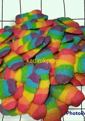 Foto resep Lidah kucing rainbow
