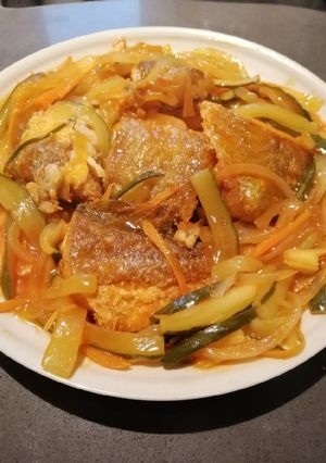 A picture of Sweet and Sour Fish.