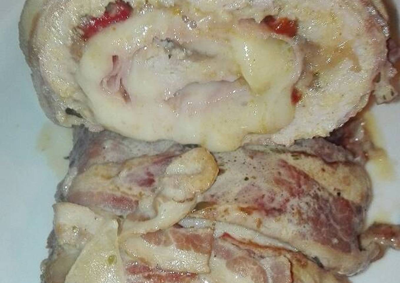 Rollo de pollo relleno a mi manera en la olla GM g