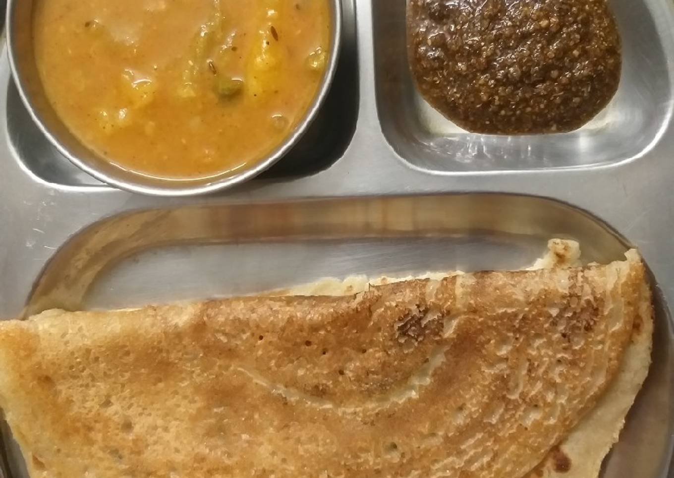Wheat flour and rice flour Chilla