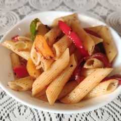A picture of Penne pasta.