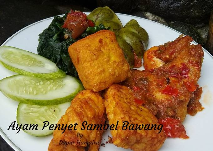 Resep Ayam Penyet Sambel Bawang Anti Gagal