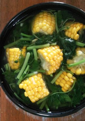 Foto resep Sayur bayam jagung manis