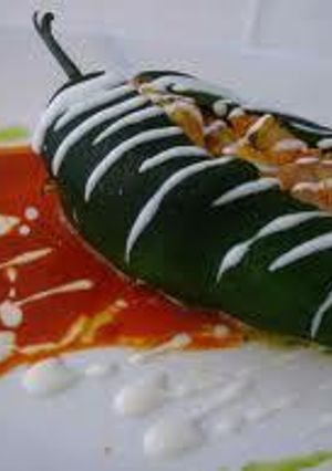 Una foto de CHILES RELLENO DE CAMARONES!!!!!