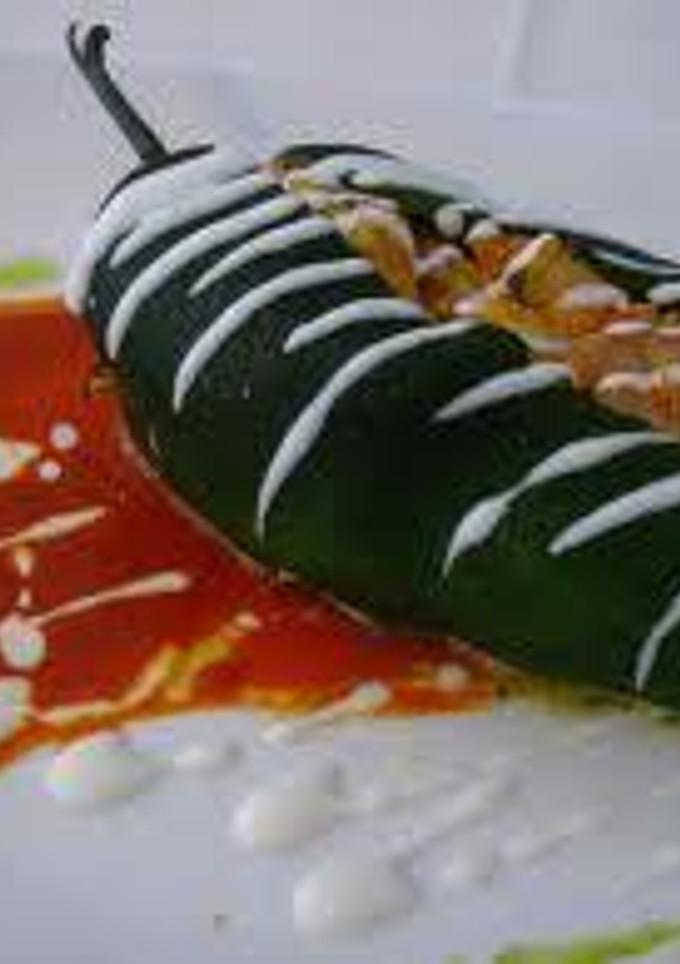Una foto de CHILES RELLENO DE CAMARONES!!!!!