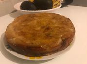 Una foto de tarta de manzana