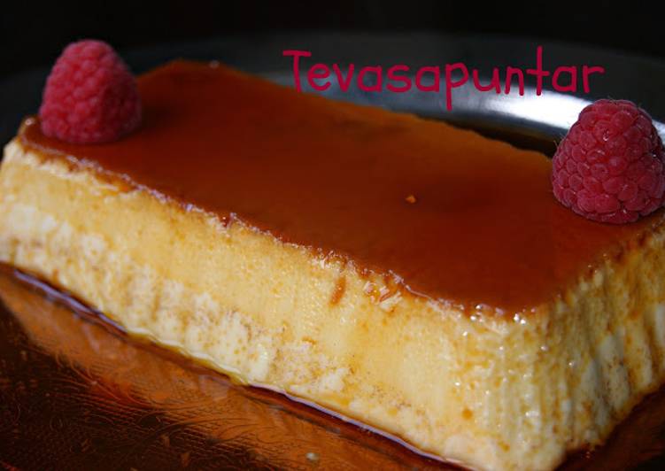 Flan de huevo casero