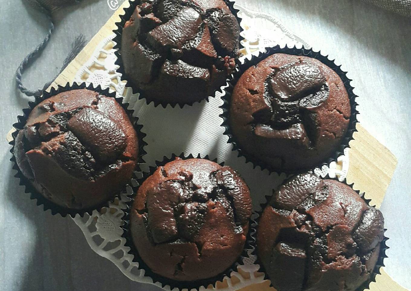 Triple Chocolate Coffee Muffins