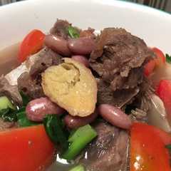 A picture of Sup Daging Kacang Merah.