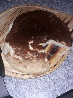 Una foto de Budín de pan muy rico