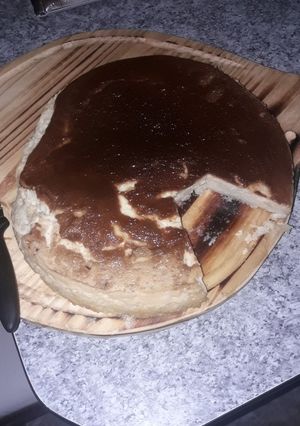 Una foto de Budín de pan muy rico