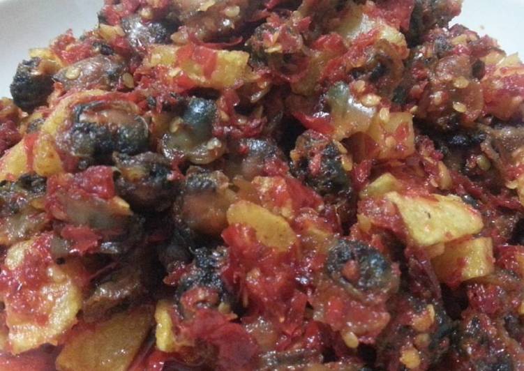 Resep Sambal kerang kentang Anti Gagal