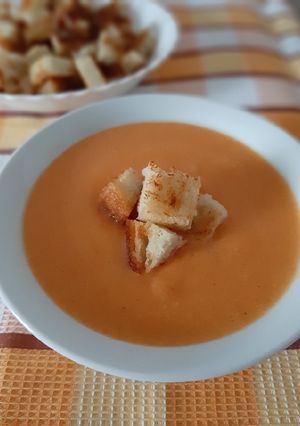 O poză a rețetei Supă cremă de legume.
