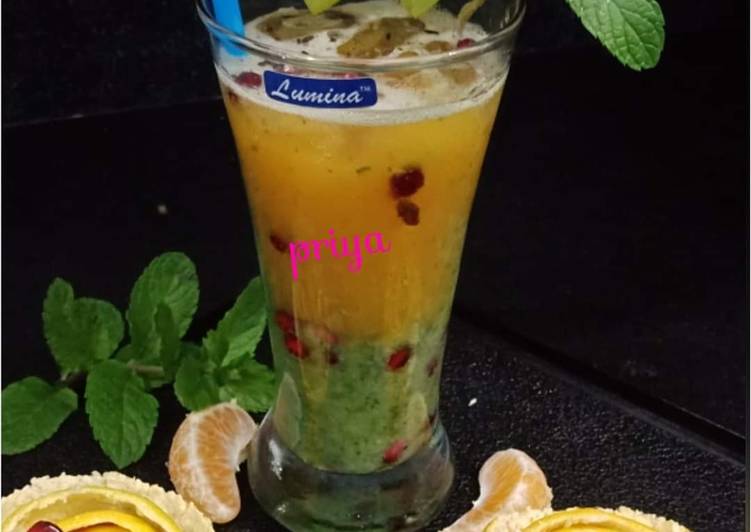 Simple Way to Make Ultimate Fruits Minty Punch