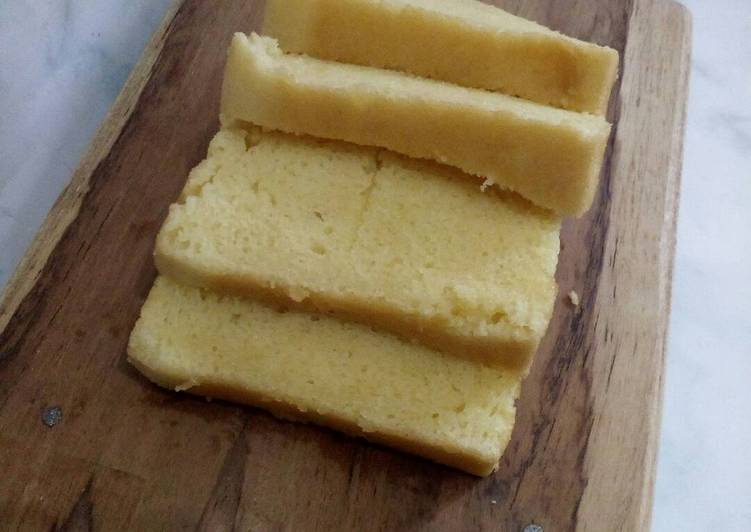 Bolu kukus tape singkong no mixer