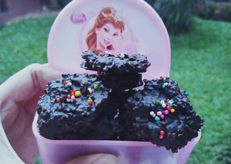 Choco Oat Cookies (No Bake)