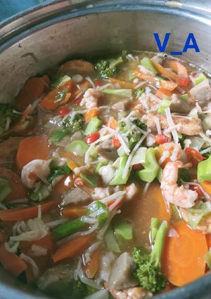 Foto resep Sapo Tahu Jamur Enoki Udang