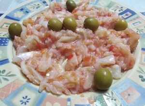 Foto principal de Esqueixada de bacallà o bacalao desmigado