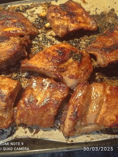 Una foto de Costillas bbq