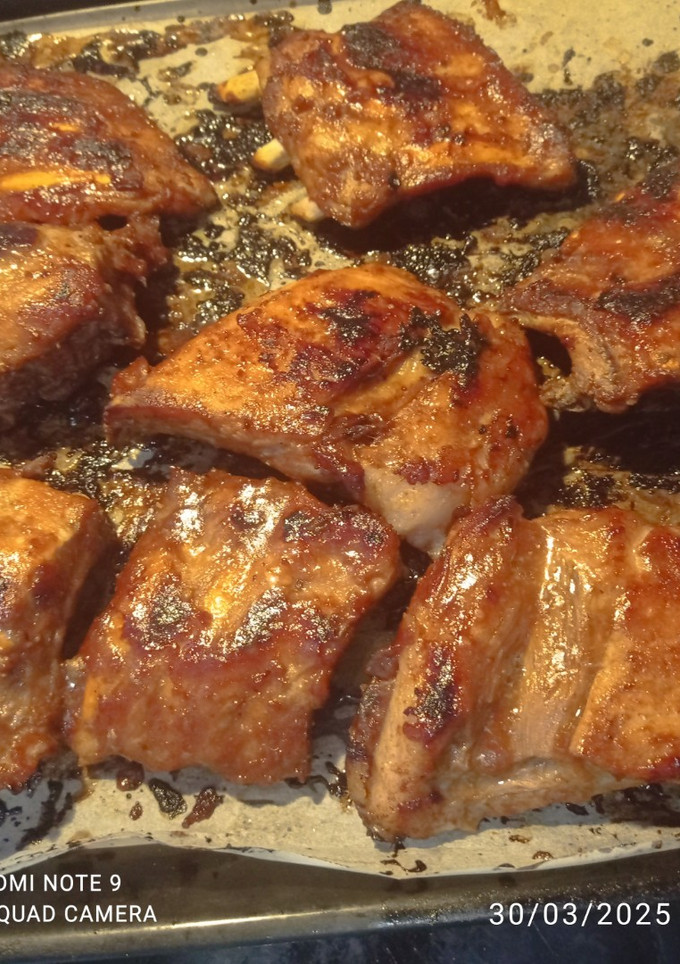 Una foto de Costillas bbq