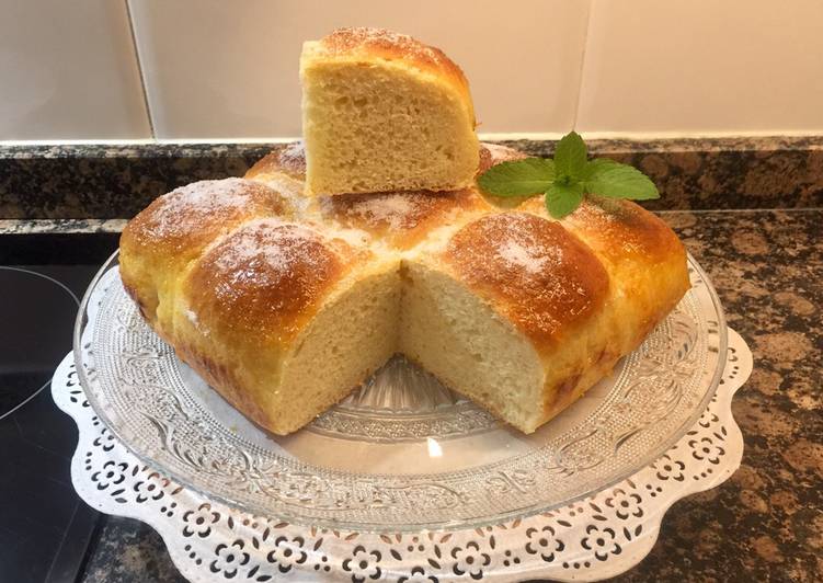 Pan de brioche dulce sin gluten