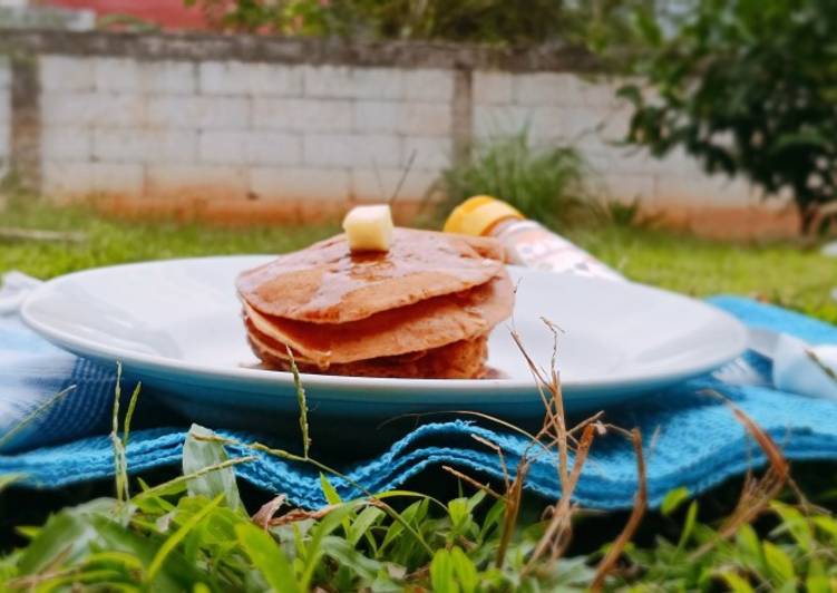 Bagaimana Menyiapkan Pancake kulit pisang🍌 yang Lezat