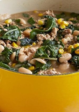 A picture of White Bean and Chicken Chili.