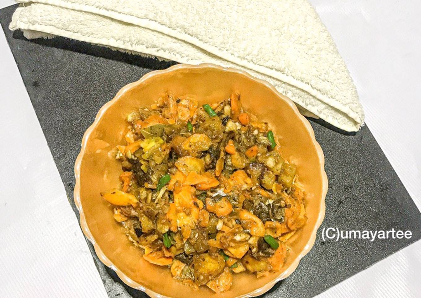 Sweet potato vegetable sauce
