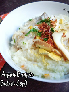 Foto resep Bubur Ayam Banjar (Bubur Sop)