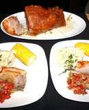 Pernil deshuesado cocido a la Chilena