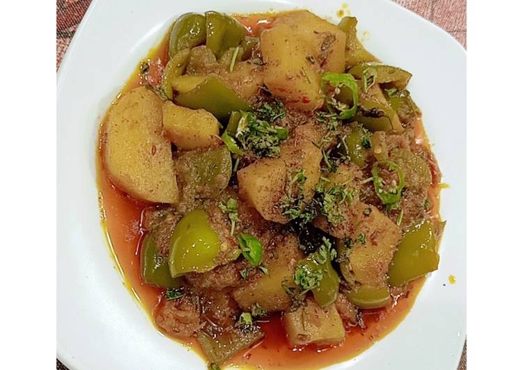 Recipe of Award-winning Alu Shimla mirch