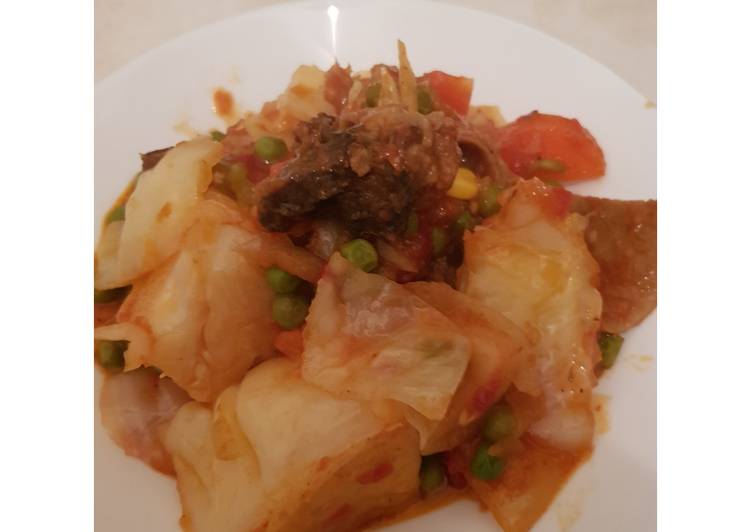 Step-by-Step Guide to Prepare Speedy Cabbage stew