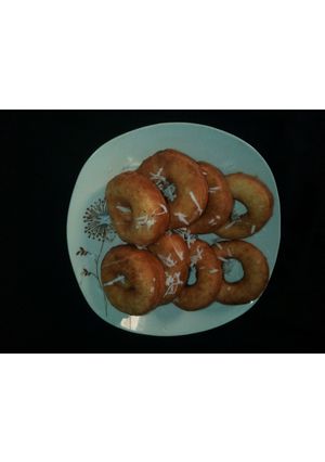 Coconut doughnut ainihin hoton girkin