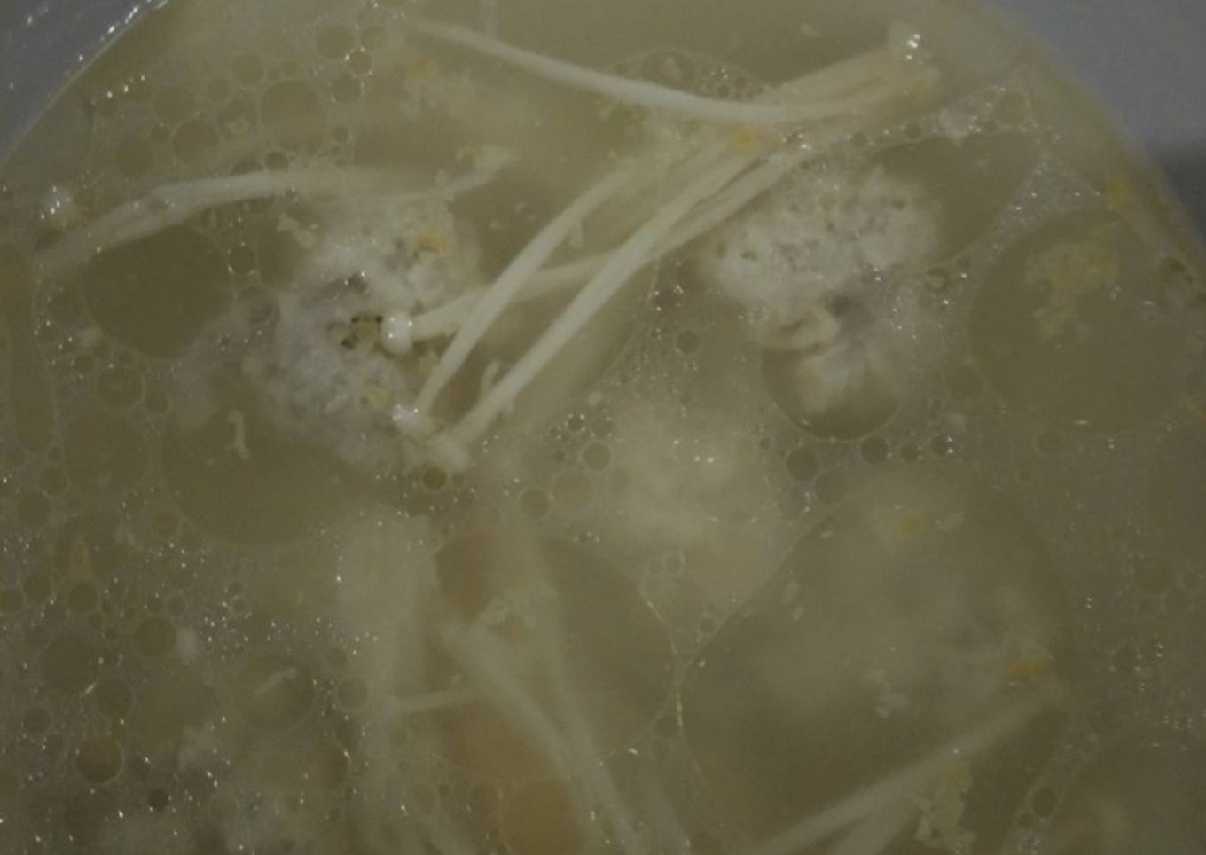 Bola bola sam chen enoki (non halal)