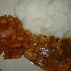 A picture of Chicken breast with chakalalaka.