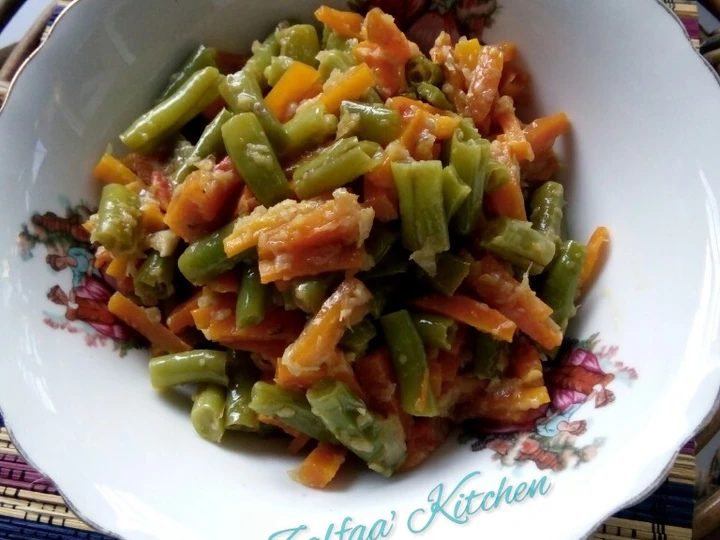 Cara Mudah Menyiapkan Resep Tumis Wortel &amp;amp; Buncis yang Uenak Anti Ribet, Menggugah Selera