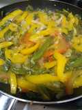 Ensalada de pimiento morrón con nopales