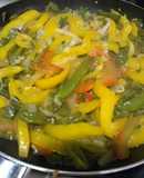 Ensalada de pimiento morrón con nopales