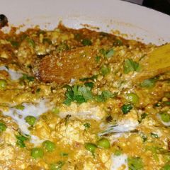 Matar paneer Ghotala A picture of Matar paneer Ghotala.