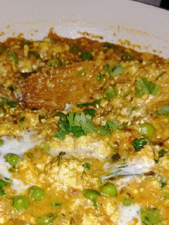 A picture of Matar paneer Ghotala.