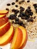 Χυλός βρώμης νηστίσιμος με ροδάκινο (Cream Oatmeal with Peaches Vegan)!