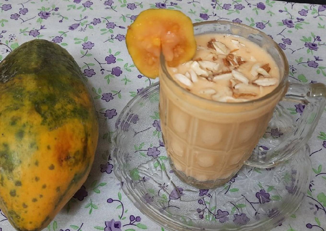 Organic Papaya milk shake