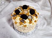 Una foto de torta de mantecol y dulce de leche