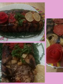 صورة لوصفة مقلوبة الباذنجان