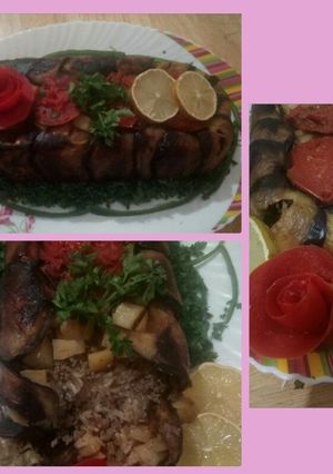 صورة لوصفة مقلوبة الباذنجان